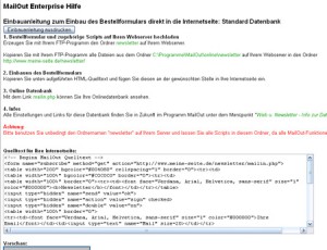 Newsletter Programm